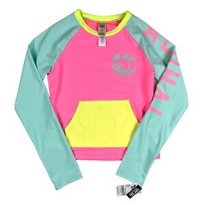 OshKosh B'gosh Rash Guard Swim Shirt  Girls Size 14  Long Sleeve UPF 50+